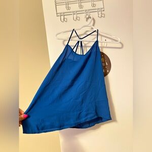 Blue Strappy Women's Top